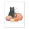 Black Cat and Pumpkins Halloween Card - Trick Or Treat Card