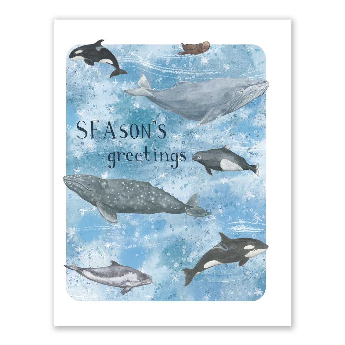 Season's Greetings Sea Life Holiday Card