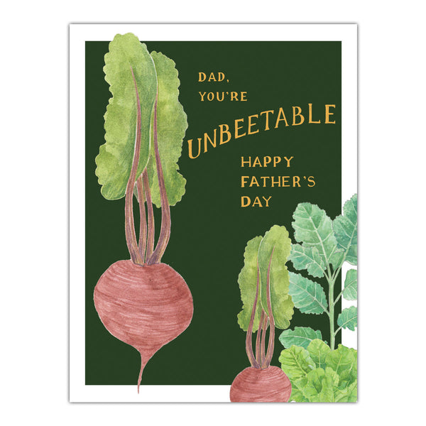 Unbeetable Dad - Vegetable Garden Father's Day Card