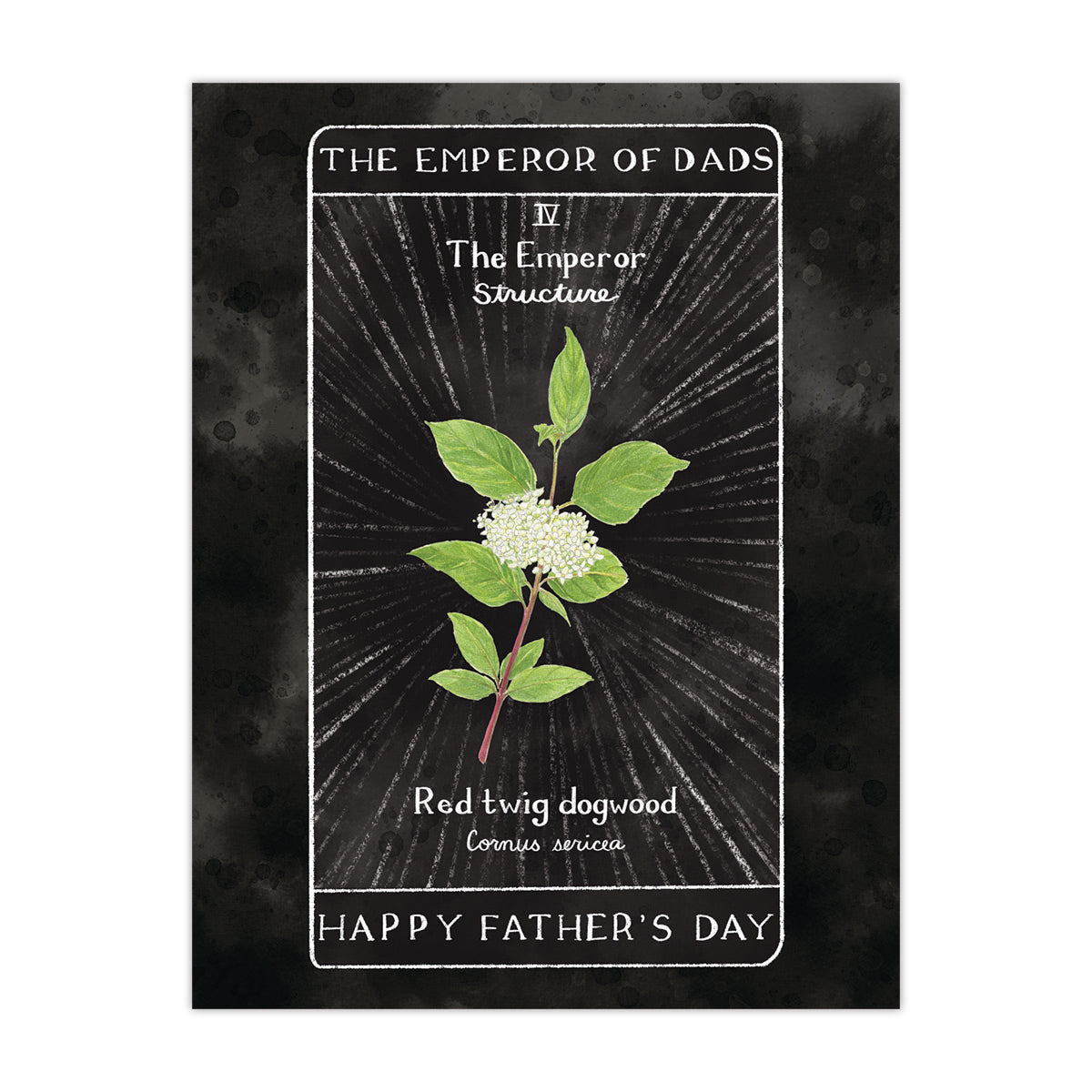 Tarot Father's Day Card - Botanical Greeting Card