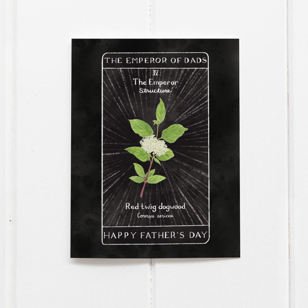 Tarot Father's Day Card - Botanical Greeting Card