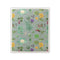 Kitchen Garden Sponge Cloth featuring watercolor vegetables and berries, designed by Brigida Swanson. Made from biodegradable cellulose and cotton for eco-friendly dish cleaning.