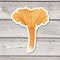 Cinnabar Chanterelle - Watercolor Mushroom Sticker