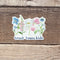 Trust Trans Kids Sticker - Watercolor Floral LGBTQIA+ Vinyl Sticker