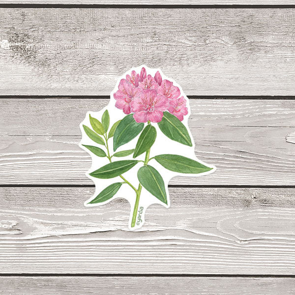 Rhododendron Sticker - Pacific Northwest Watercolor Botanical Vinyl Sticker