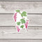 Red Flowering Currant Sticker - Pacific Northwest Watercolor Botanical Vinyl Sticker