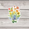 Gay Pride Bouquet Sticker - Watercolor Botanical Floral Vinyl Sticker