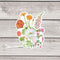 Lesbian Pride Bouquet Sticker - Watercolor Botanical Floral LGBTQ Vinyl Sticker