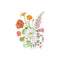 Lesbian Pride Bouquet Sticker featuring a close-up watercolor floral design, showcasing LGBTQ+ colors in a vinyl format, ideal for personalizing surfaces.