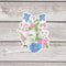 Transgender Pride Bouquet Sticker - Watercolor Botanical Floral LGBTQ Vinyl Sticker