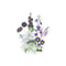 Asexual and Demisexual Pride Bouquet Sticker featuring a close-up watercolor floral design, showcasing flowers symbolizing LGBTQ+ pride, by artist Brigida Swanson.