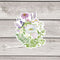Genderqueer Pride Bouquet Sticker - Watercolor Botanical Floral LGBTQ Vinyl Sticker