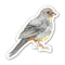 California Towhee Bird Sticker - Watercolor Birding Vinyl Sticker, featuring a detailed bird illustration, perfect for nature lovers to personalize belongings. Durable, weatherproof, and dishwasher safe.