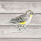 Yellow Rumped Warbler Bird Sticker - Watercolor Birding Vinyl Sticker