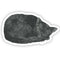 Watercolor vinyl sticker of a black cat sleeping, illustrating peaceful vibes. Durable and weatherproof, perfect for adding artistic charm to surfaces. Created by Brigida Swanson.