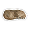 Watercolor vinyl sticker of a sleeping chocolate lab puppy, showcasing its gentle spirit. Durable, weatherproof, and ideal for personalizing items for dog lovers.