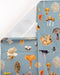 Mushrooms Tea Towel - Organic Cotton Kitchen Towel