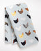 Chickens Tea Towel - Organic Cotton Kitchen Towel