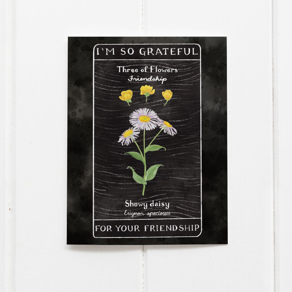 Tarot Friendship Card - Thank You Greeting Card