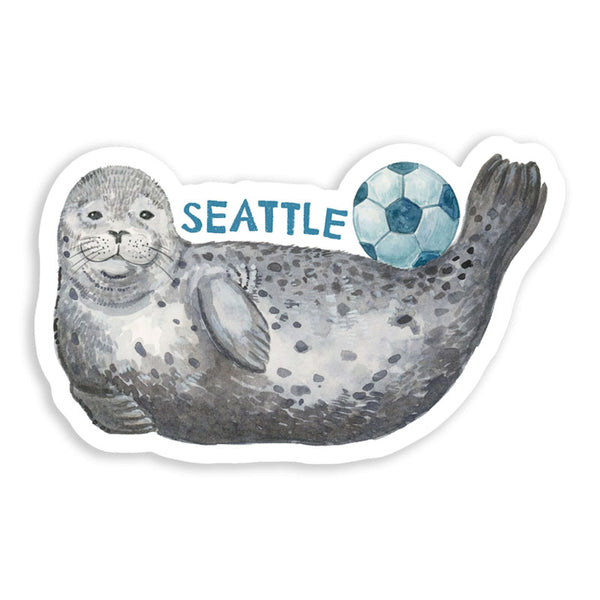 Seattle Soccer Harbor Seal Sticker - World Cup Sticker