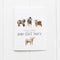 Baby goat party birthday card by Yardia