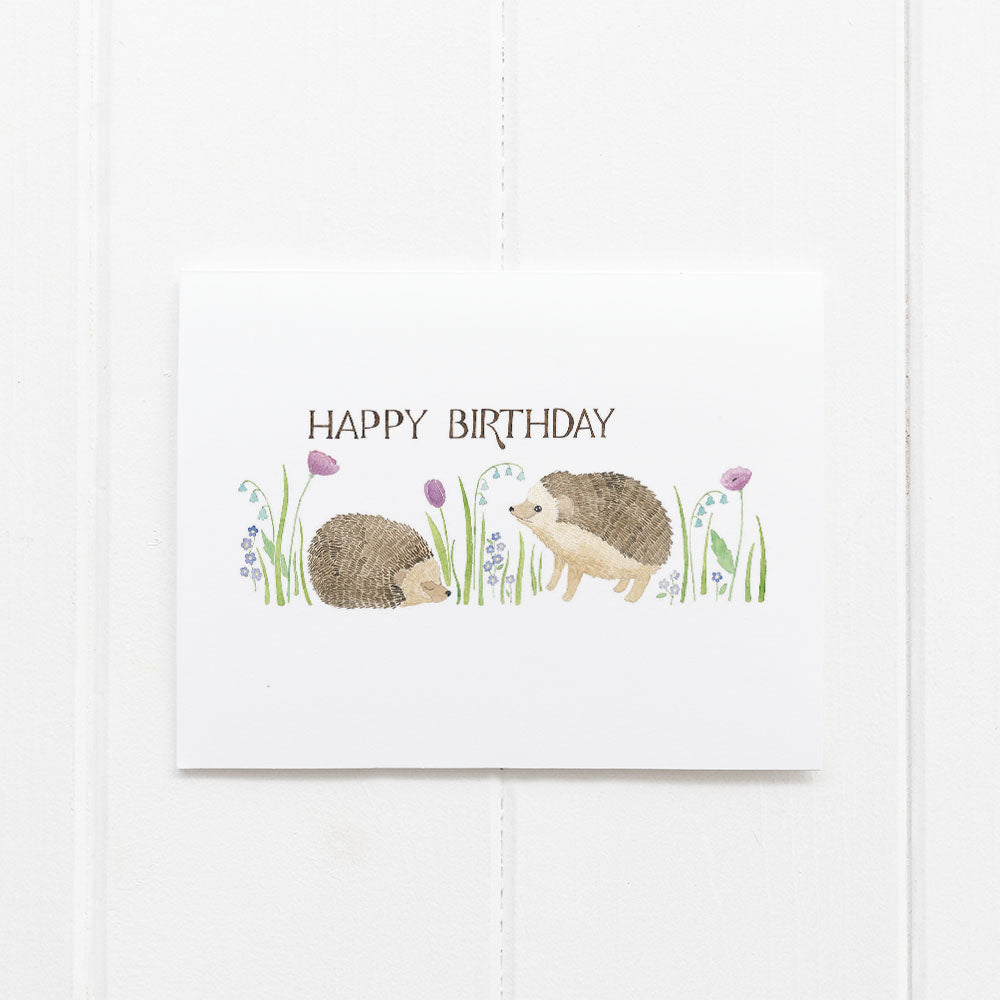 Hedgehog birthday card by Yardia