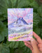 watercolor mountain peak birthday card