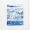 Reverse side of Antarctica Peace on Earth card shows continuation of watercolor illustration and yardia logo