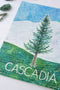 PNW original painting of cascadia douglas fir