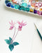 painting a fairy slipper orchid in watercolor