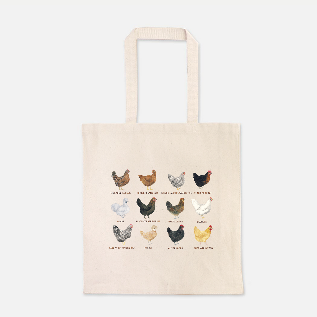 chickens tote bag