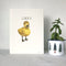lucky duckling original watercolor painting