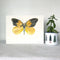 an original painting of a yellow and black butterfly in watercolor