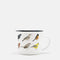 watercolor songbirds enamel camp mug